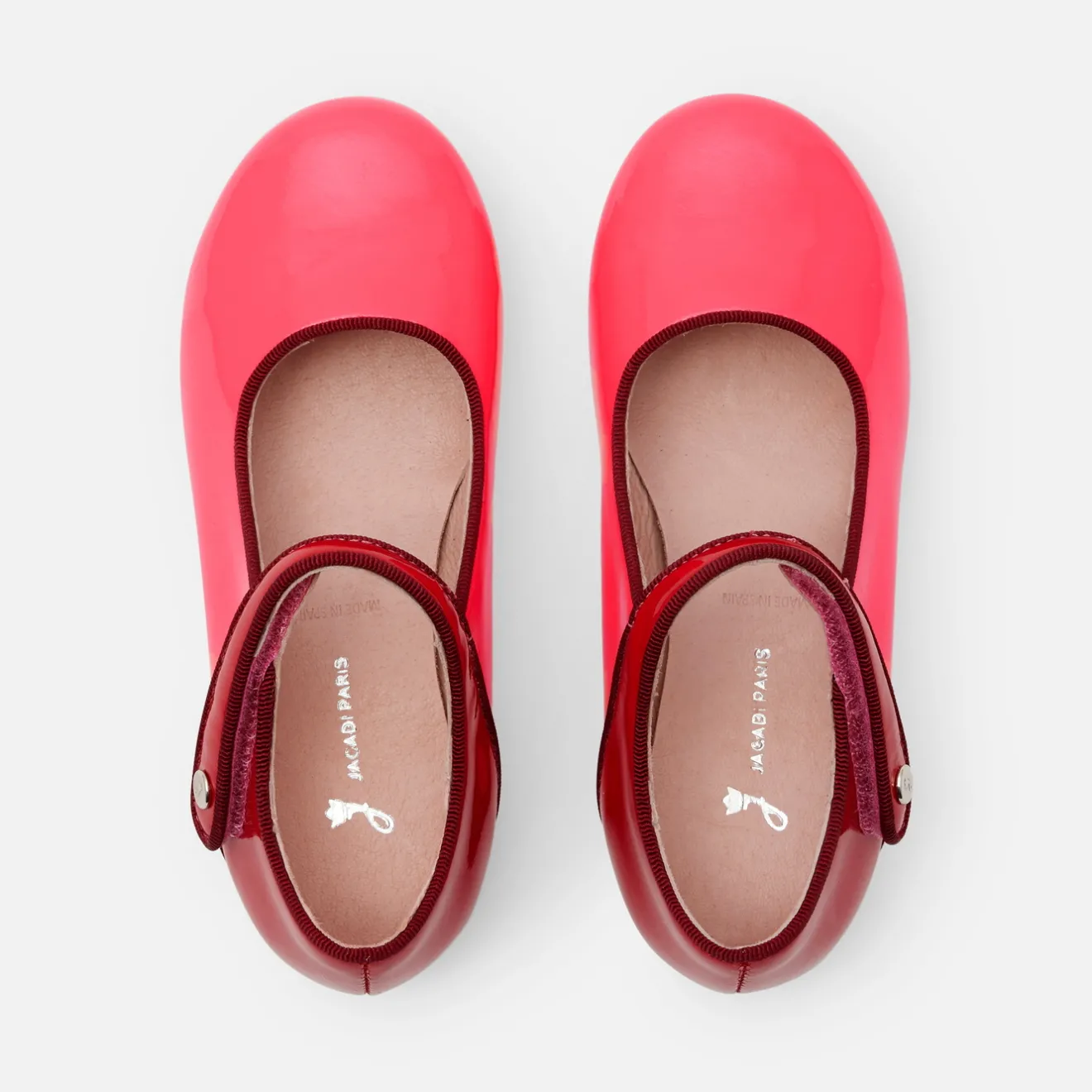 Jacadi Ballerinas & Riemchenschuhe>Riemchenschuhe für Mädchen aus Lackleder ROSA