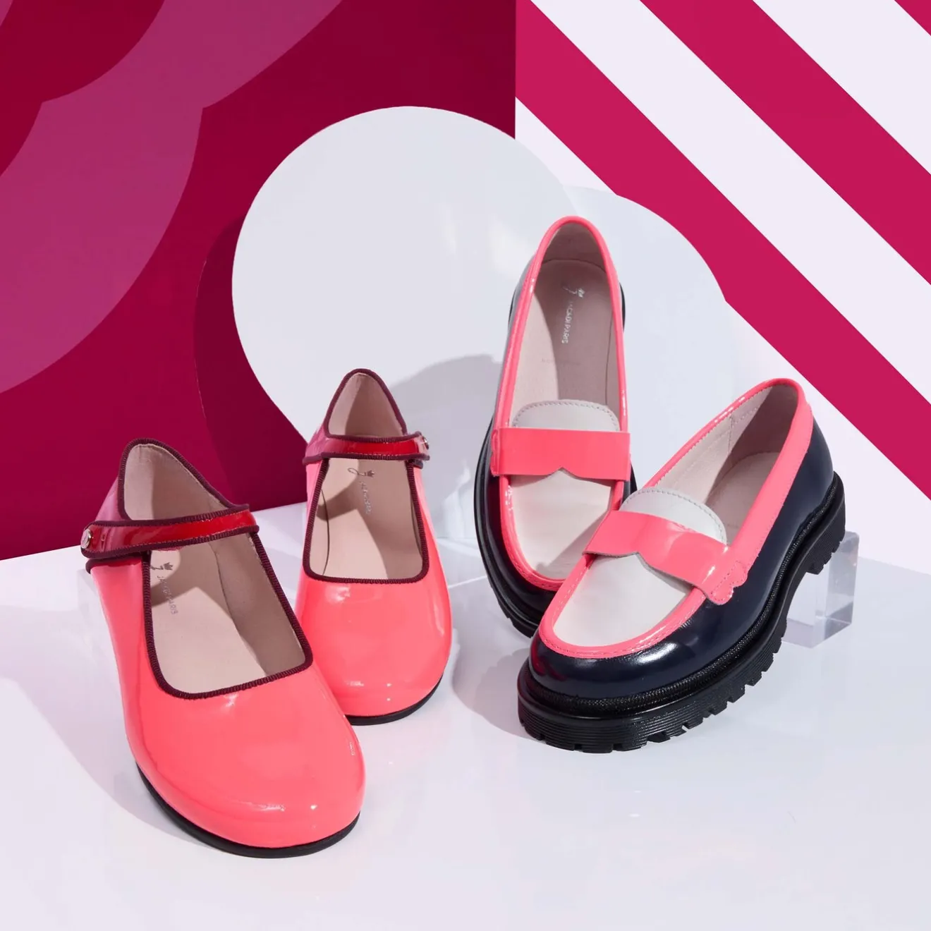 Jacadi Ballerinas & Riemchenschuhe>Riemchenschuhe für Mädchen aus Lackleder ROSA