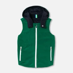 Jacadi Jacken & Mäntel>Ärmellose Steppjacke zum Wenden für Jungen MARINEBLAU/GRÜN