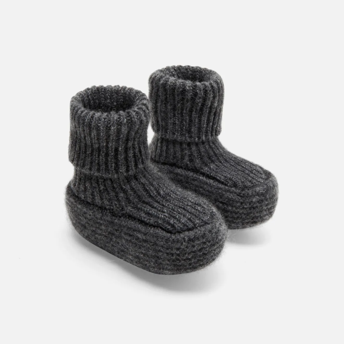 Jacadi Socken Und Stiefelchen|Socken>Schühchen aus Kaschmir GRAU ANTHRACITE JACADI