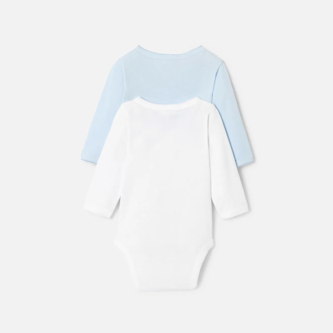 Jacadi Bodies>Set aus 2 Bodys mit langen Ärmeln für Jungen WEISS/BLAU