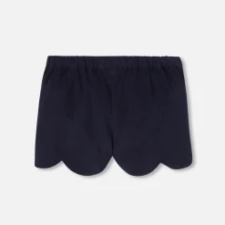 Jacadi Hosen & Shorts>Shorts aus Samt Kleinkind Mädchen MARINEBLAU JACADI