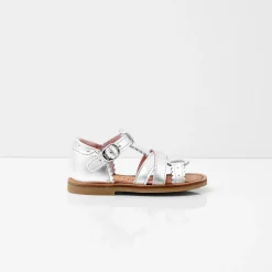 Jacadi Sandalen|Schuhe>ne Ledersandalen SILBER