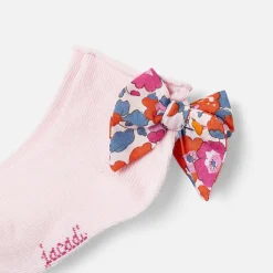 Jacadi Accessoires>Socken für Mädchen mit Schleife aus Liberty-Stoff MEHRFARBIG