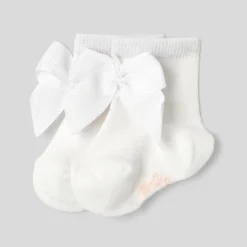 Jacadi Socken, Strumpfhosen Und Stiefelchen|Socken Und Strumpfhosen>Socken mit Schleife für Mädchen JACADI WEISS