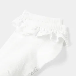 Jacadi Accessoires|Socken, Strumpfhosen Und Stiefelchen>Socken mit Volants JACADI WEISS