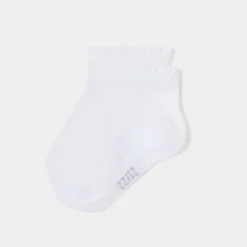 Jacadi Accessoires|Socken, Strumpfhosen Und Stiefelchen>Socken mit Volants für Mädchen JACADI WEISS