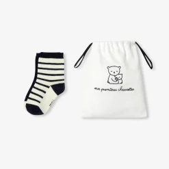 Jacadi Socken Und Stiefelchen|Socken>Socken-Duo Baby WEISS/MARINEBLAU