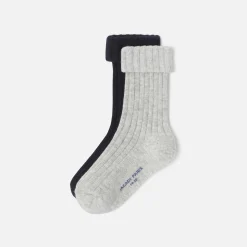 Jacadi Accessoires|Socken Und Stiefelchen>Socken-Duo Jungen MARINEBLAU/GRAU