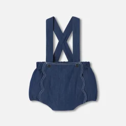 Jacadi Spieler, Latzhosen, Ensembles>Spieler für Baby Mädchen aus leichtem Jeansstoff JEANSDUNKELBLAU
