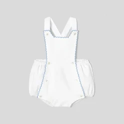Jacadi Spieler, Latzhosen, Ensembles>Spieler für Mädchen Mein erstes WEISS/BLAU