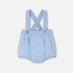 Jacadi Spieler, Latzhosen, Ensembles>Spieler mit Vichy-Karos für Baby Jungen BLAU/WEISS