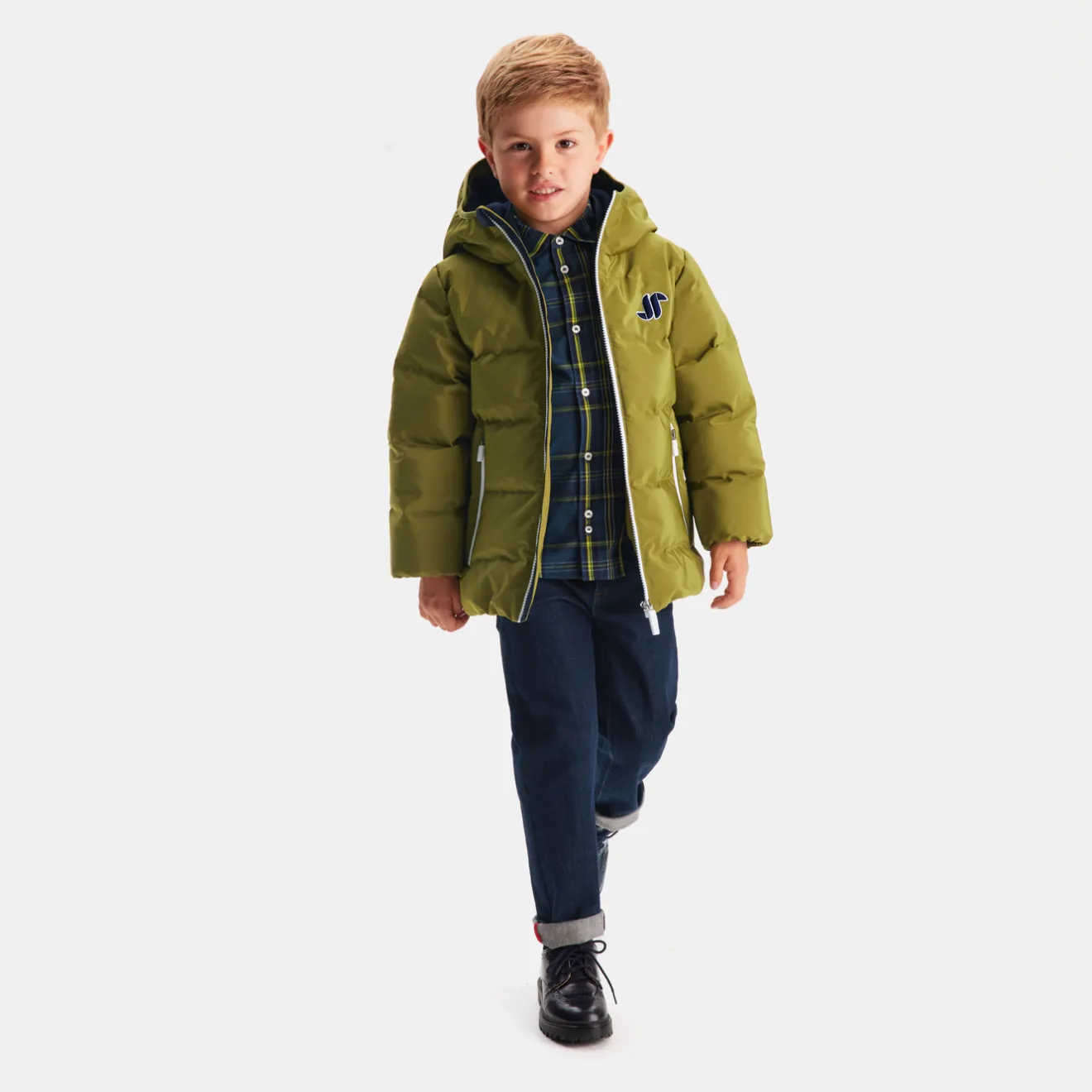 Jacadi Jacken & Mäntel>Steppjacke mit Kapuze für Jungen KAKI