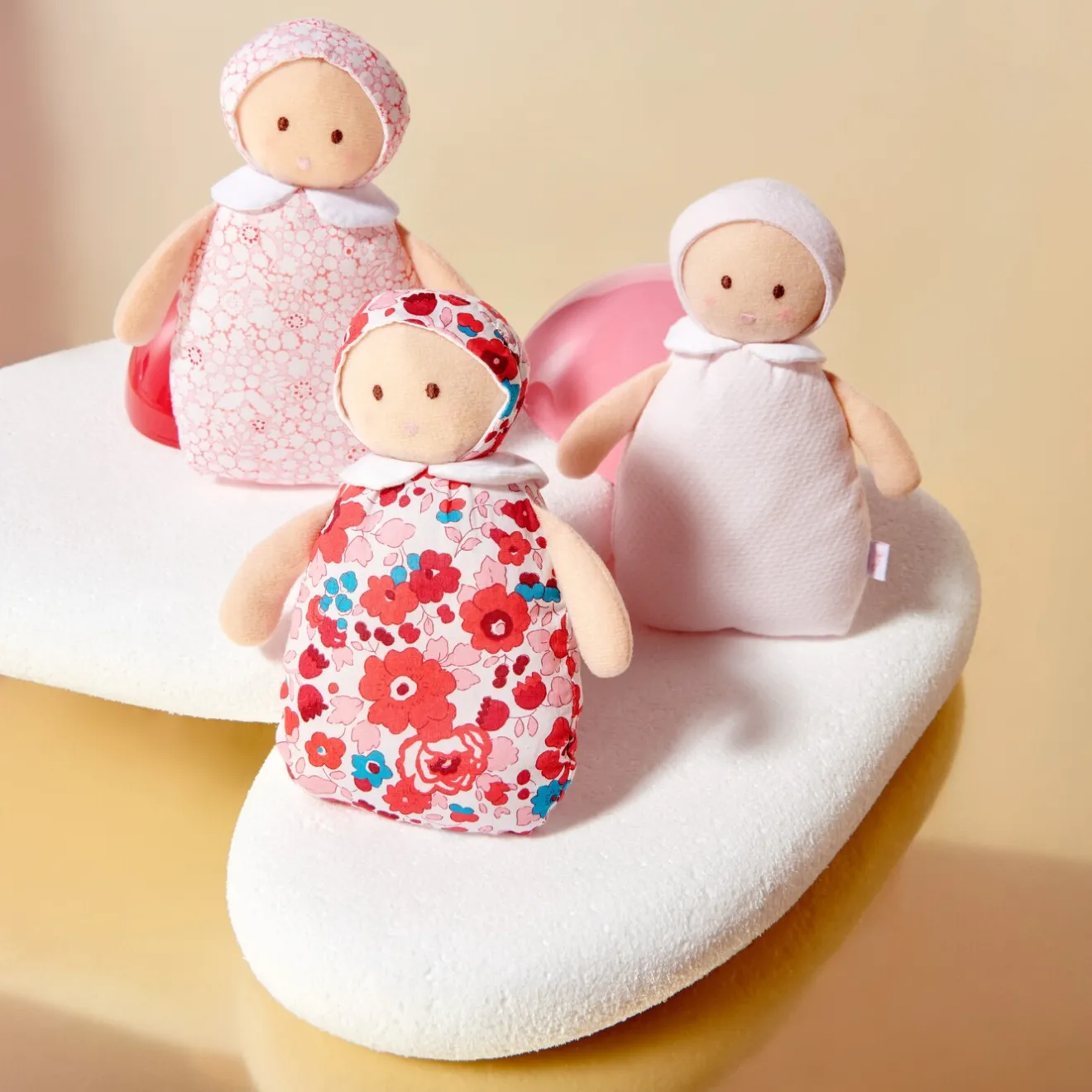 Jacadi Babyspielzeug, Plüschtiere & Schnuffeltücher|Kuscheltiere & Schnuffeltücher>Stoffpuppe Joséphine ROSA/MEHRFARBIG