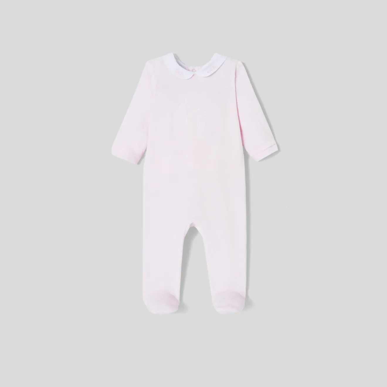 Jacadi Strampler|Strampler & Schlafanzüge>Strampler aus Frotteesamt für Mädchen ROSA BLASS JACADI