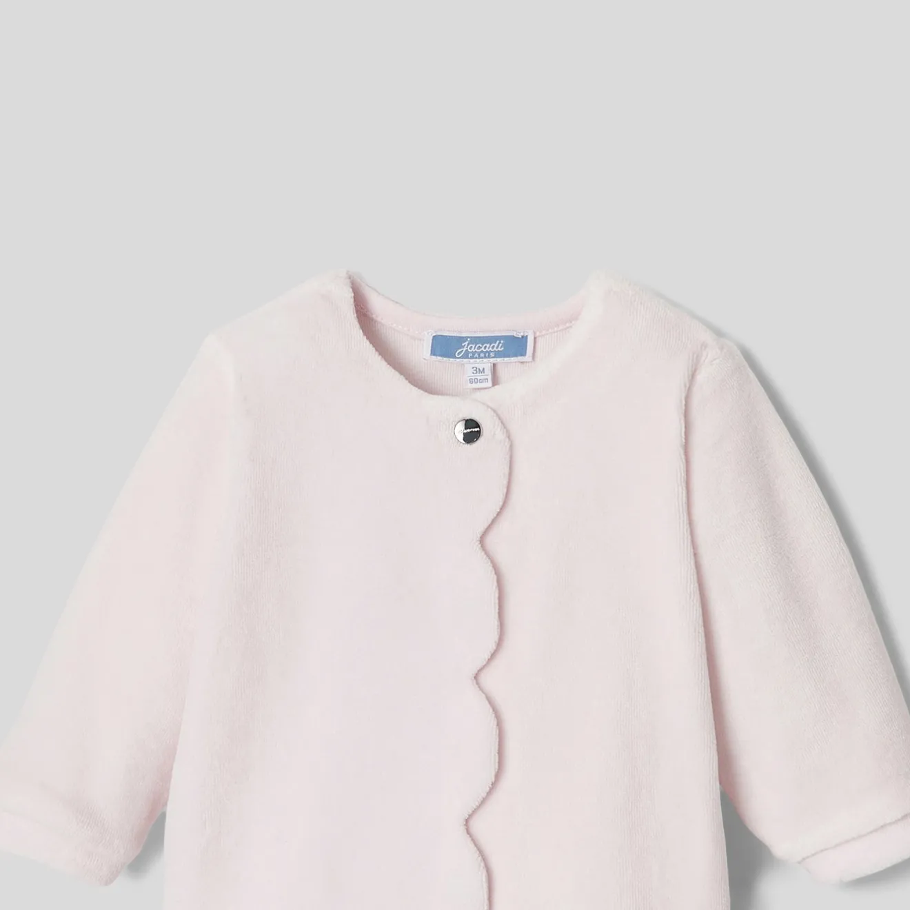 Jacadi Strampler & Schlafanzüge|Strampler>Strampler aus Frotteesamt für Mädchen ROSA BLASS JACADI