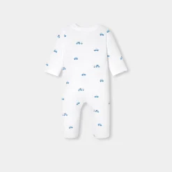 Jacadi Strampler|Strampler & Schlafanzüge>Strampler aus Molton für Baby Jungen WEICHES WEISS/MEHRFARBIG
