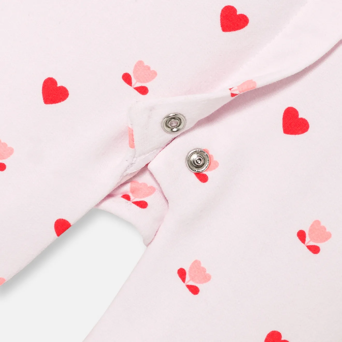 Jacadi Strampler|Strampler & Schlafanzüge>Strampler aus Molton für Mädchen ROSA/MEHRFARBIG