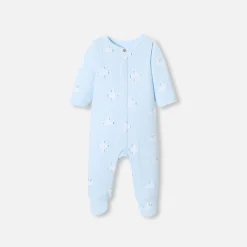 Jacadi Strampler|Strampler & Schlafanzüge>Strampler aus Molton mit Möweenmotiv BLAU/MEHRFARBIG