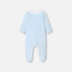 Jacadi Strampler|Strampler & Schlafanzüge>Strampler aus Samt für Baby Jungen HELLBLAU