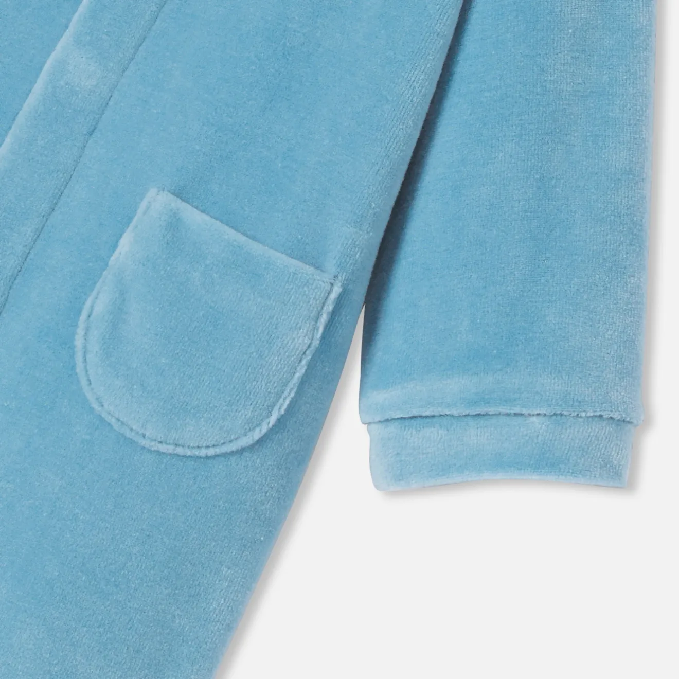 Jacadi Strampler|Strampler & Schlafanzüge>Strampler aus Samt für Baby Jungen WASSERBLAU