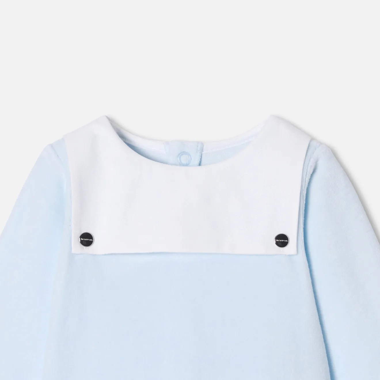 Jacadi Strampler|Strampler & Schlafanzüge>Strampler aus Samt für Baby Jungen HELLBLAU