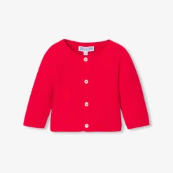 Jacadi Pullover & Cardigans>Strickjacke aus Baumwolle TOMATENROT