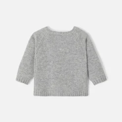 Jacadi Pullover & Cardigans>Strickjacke aus Kaschmir GRAU MELIERT HELL JACADI