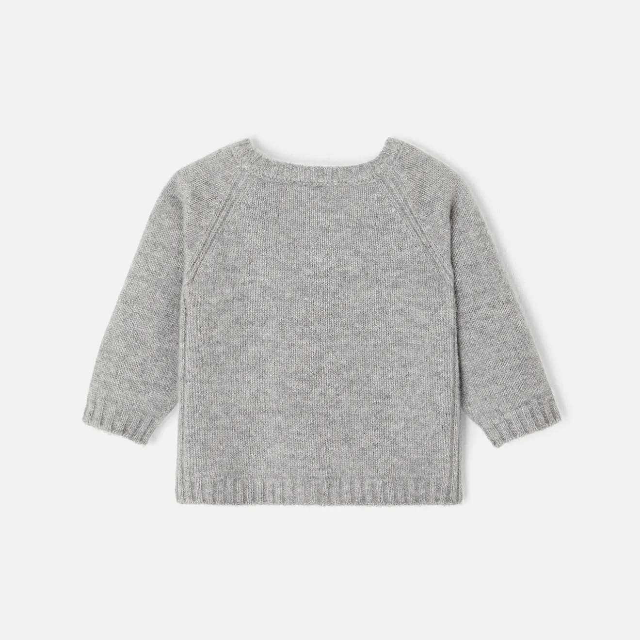 Jacadi Pullover & Cardigans>Strickjacke aus Kaschmir GRAU MELIERT HELL JACADI