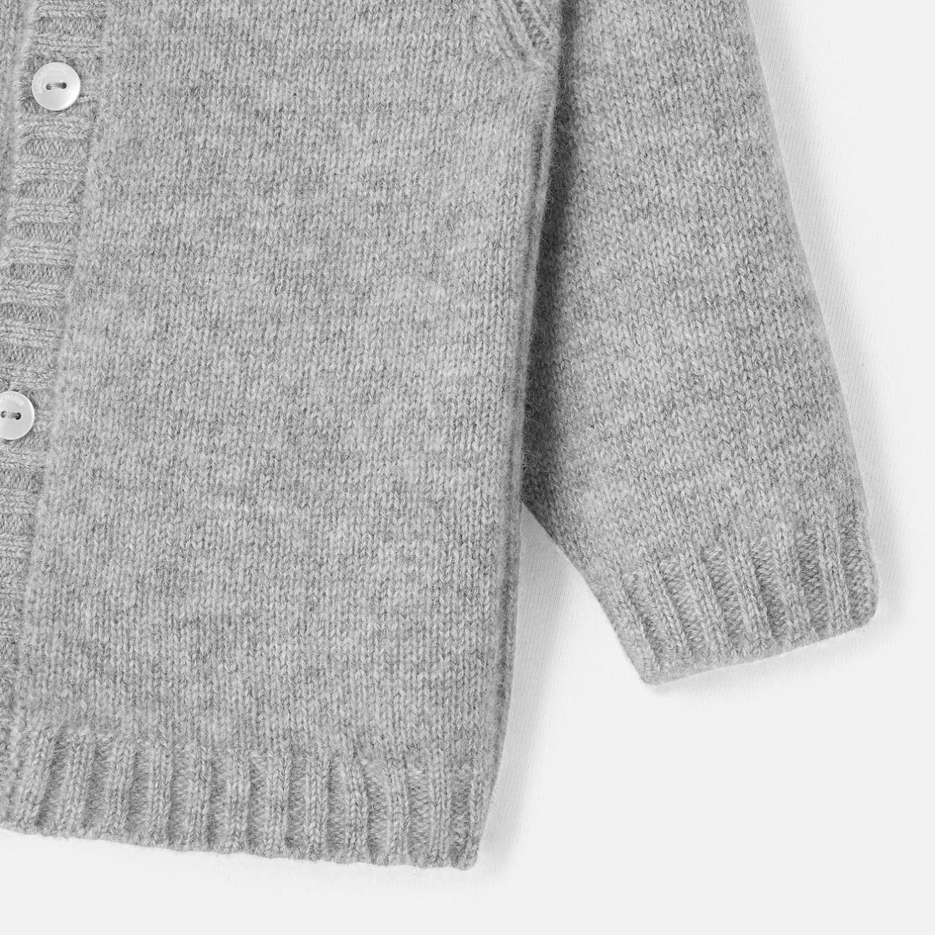 Jacadi Pullover & Cardigans>Strickjacke aus Kaschmir GRAU MELIERT HELL JACADI