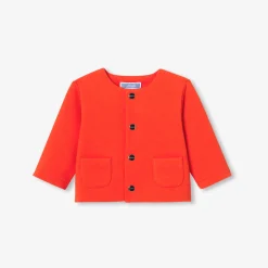 Jacadi Pullover & Cardigans>Strickjacke aus Molton MANDERINE