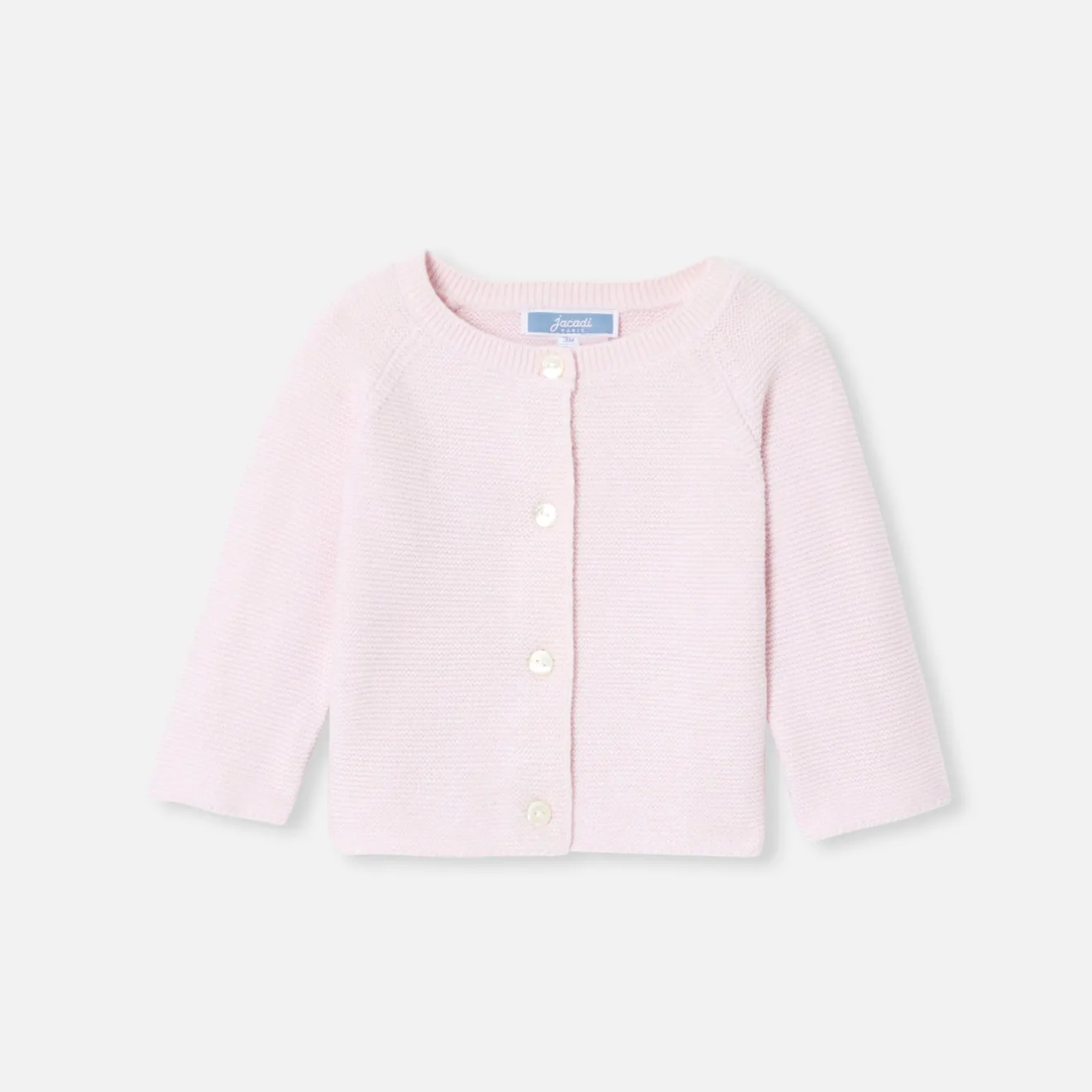 Jacadi Pullover & Cardigans>Strickjacke aus Wolle und Baumwolle für Baby Mädchen ROSA BLASS JACADI