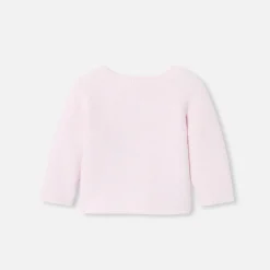 Jacadi Pullover & Cardigans>Strickjacke aus Wolle und Baumwolle für Baby Mädchen ROSA BLASS JACADI