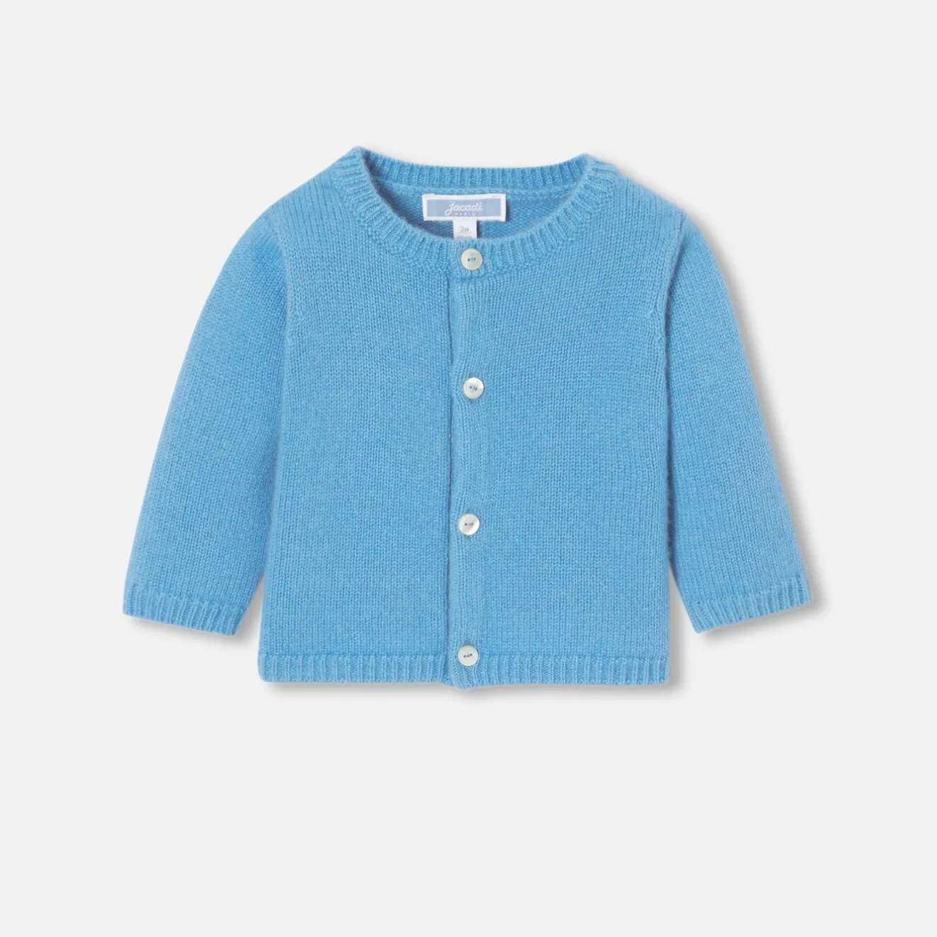 Jacadi Pullover & Cardigans>Strickjacke für Babys aus Kaschmir PREUSSISCHBLAU