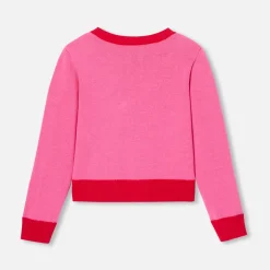 Jacadi Pullover, Sweatshirts, Strickjacken>Strickjacke für Mädchen ROSA/MEHRFARBIG