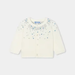 Jacadi Pullover & Cardigans>Strickjäckchen für Babys WEICHES WEISS/MEHRFARBIG