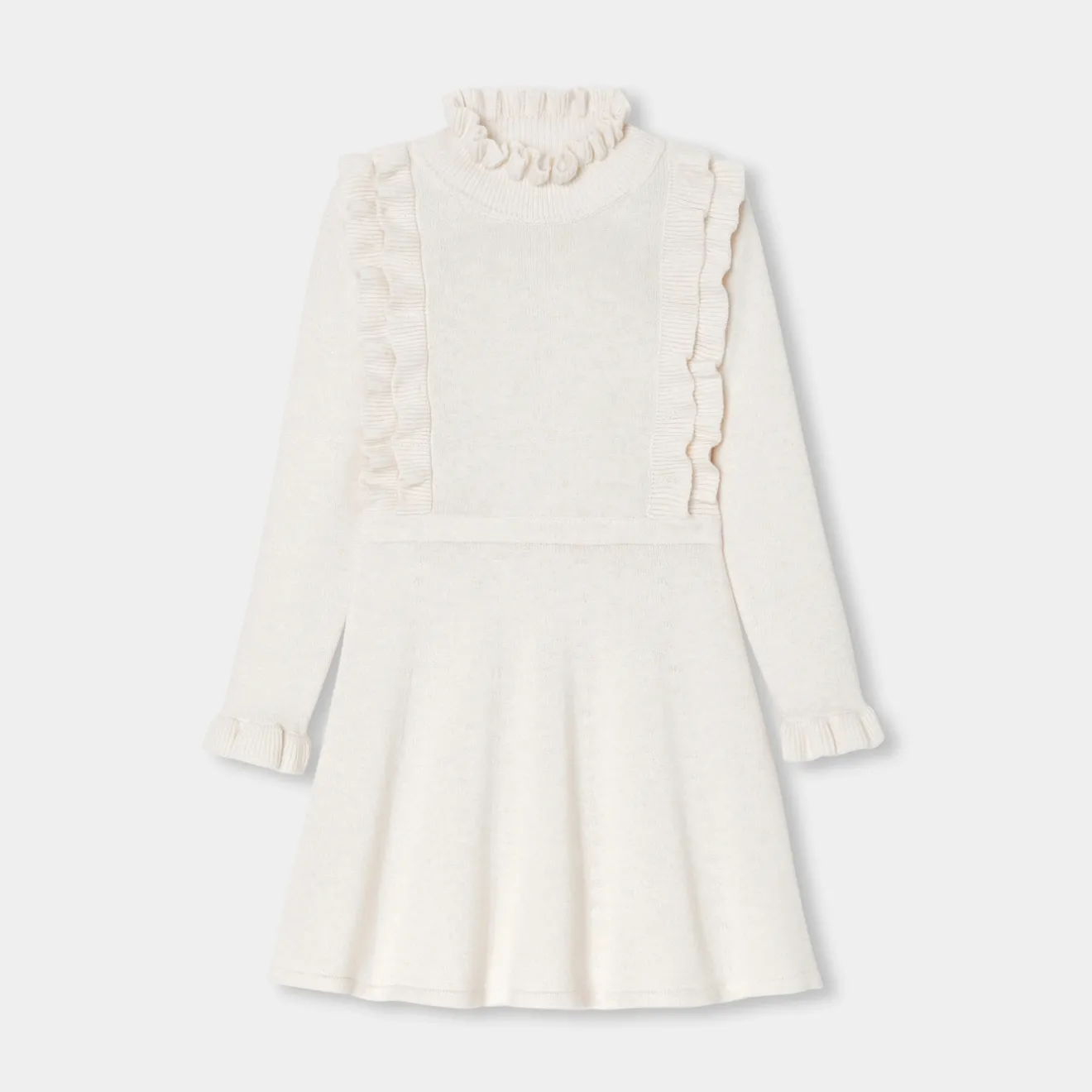 Jacadi Kleider & Röcke>Strickkleid für Mädchen WEICHES JACADI WEISS