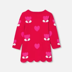 Jacadi Kleider>Strickkleid Kleinkind Mädchen ROT JACADI