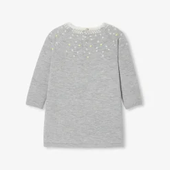 Jacadi Kleider>Strickkleid Kleinkind Mädchen GRAU MELIERT HELL JACADI