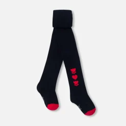 Jacadi Accessoires|Socken, Strumpfhosen Und Stiefelchen>Strumpfhosen mit Herzmotiv Kleinkind Mädchen MARINEBLAU JACADI