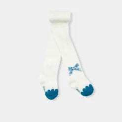 Jacadi Accessoires>Strumpfhosen mit Schleife aus Liberty-Stoff für Baby Mädchen WEISS/BLAU