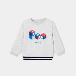 Jacadi Pullover, Sweatshirts, Strickjacken>Sweatshirt aus Molton für Jungen GRAU MELIERT HELL JACADI