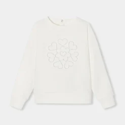 Jacadi Pullover, Sweatshirts, Strickjacken>Sweatshirt aus Molton für Mädchen WEICHES JACADI WEISS