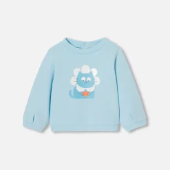 Jacadi Pullover, Sweatshirts, Strickjacken>Sweatshirt aus Molton Kleinkind Mädchen STAHLBLAU