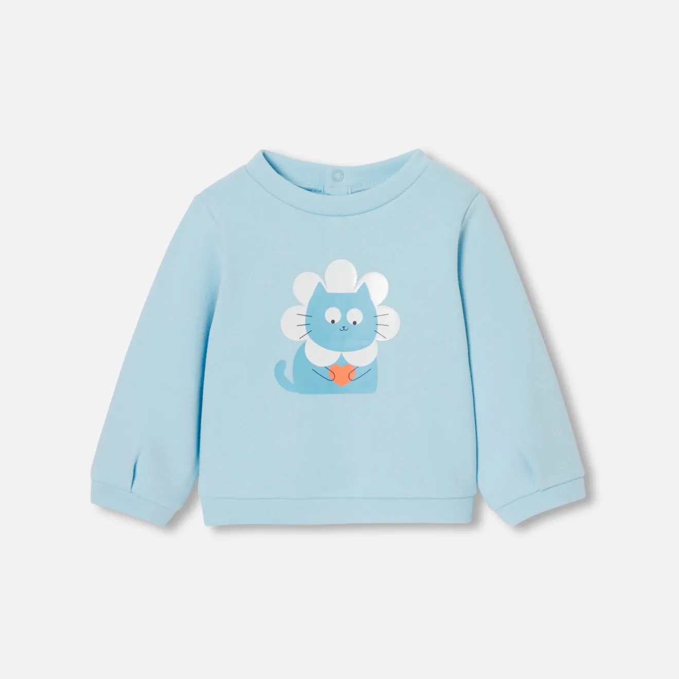 Jacadi Pullover, Sweatshirts, Strickjacken>Sweatshirt aus Molton Kleinkind Mädchen STAHLBLAU