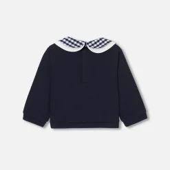 Jacadi Pullover, Sweatshirts, Strickjacken>Sweatshirt aus Molton Kleinkind Mädchen MARINEBLAU JACADI
