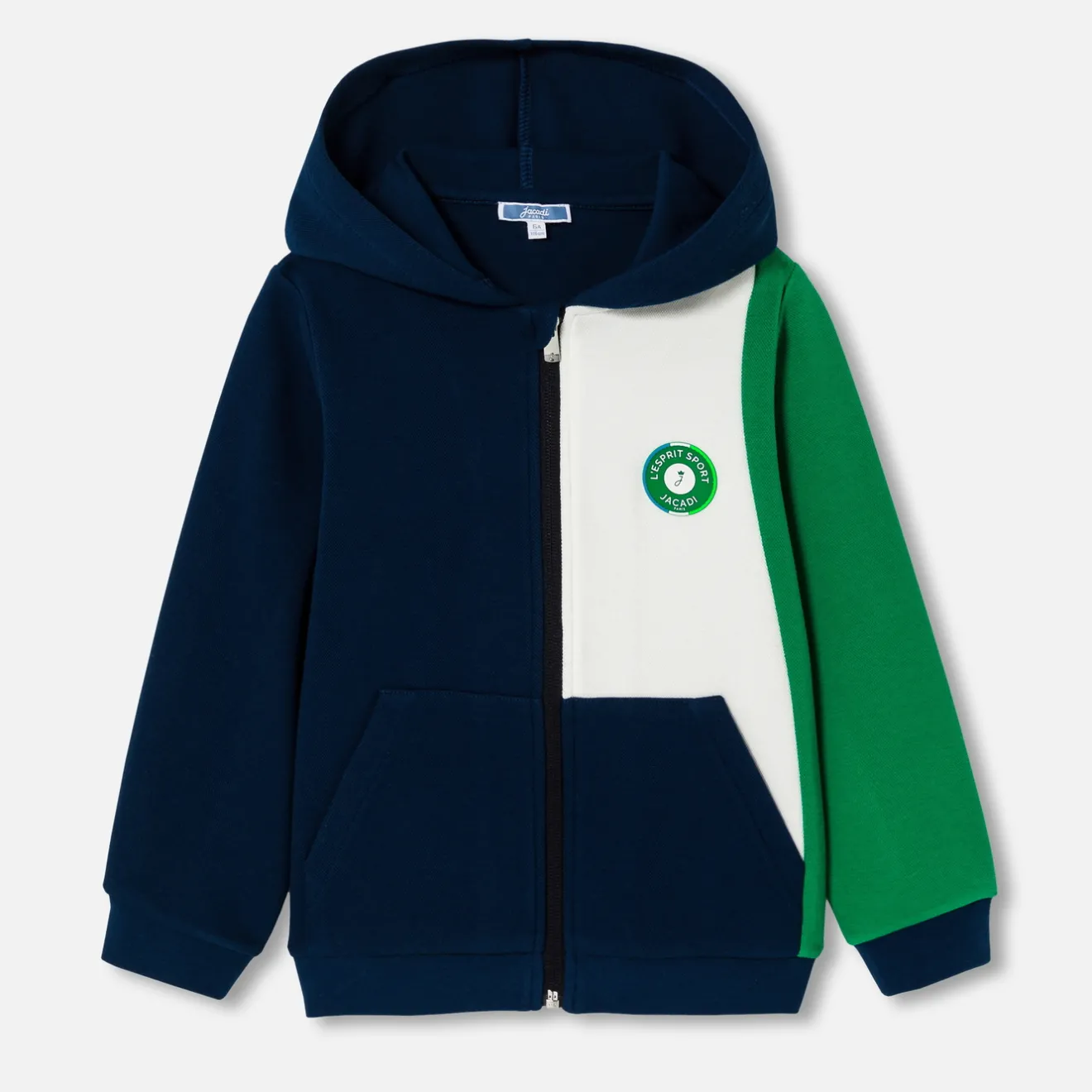 Jacadi Pullover, Sweatshirts, Strickjacken>Sweatshirt mit Kapuze für Jungen MARINEBLAU/GRÜN