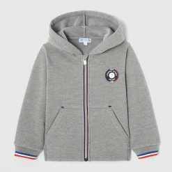Jacadi Pullover, Sweatshirts, Strickjacken>Sweatshirt mit Reißverschluss für Jungen GRAU MELIERT HELL JACADI