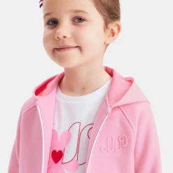 Jacadi Pullover, Sweatshirts, Strickjacken>Sweatshirt mit Reißverschluss für Mädchen ROSA SANFT