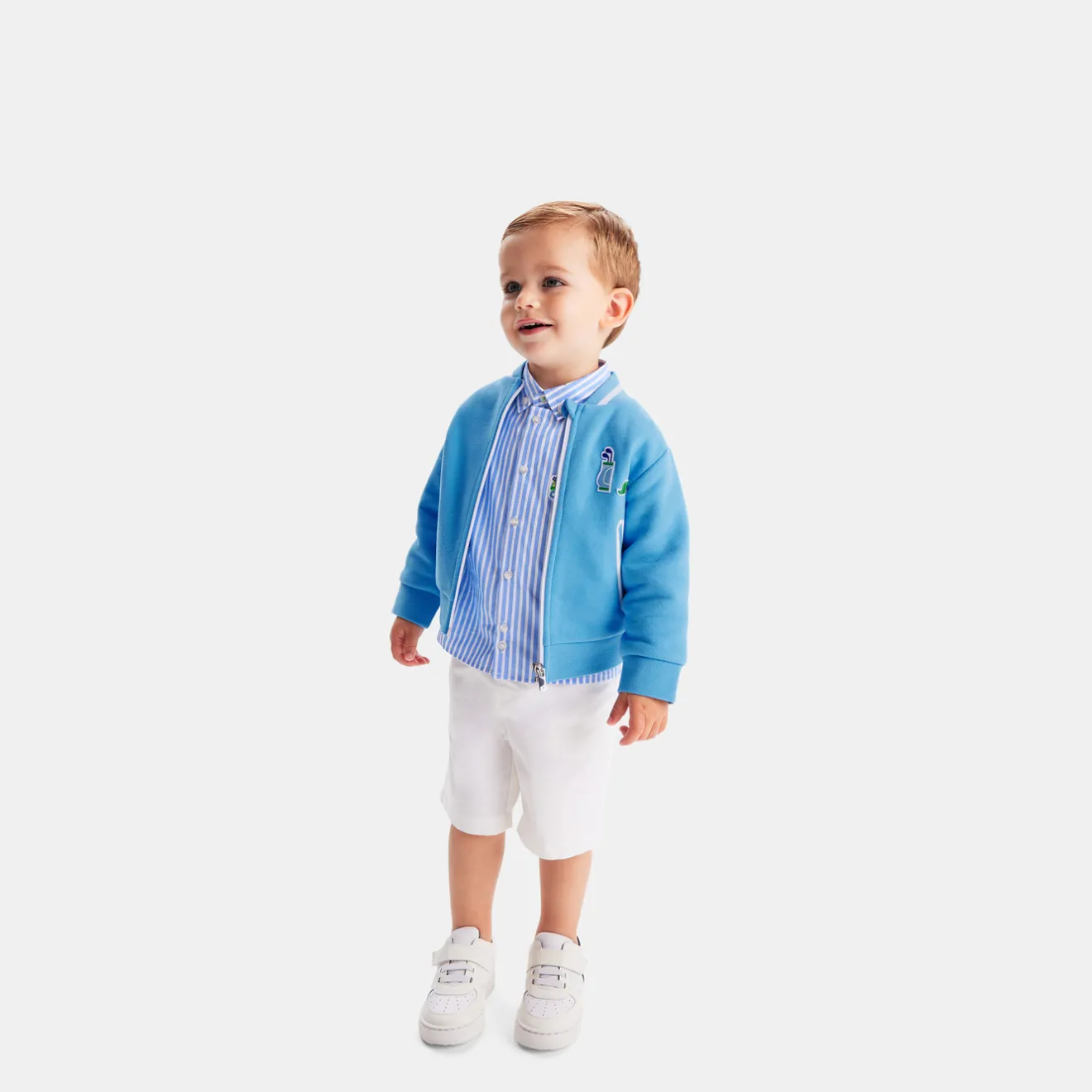 Jacadi Pullover, Sweatshirts, Strickjacken>Sweatshirt mit Reißverschluss Kleinkind Junge HIMMELBLAU